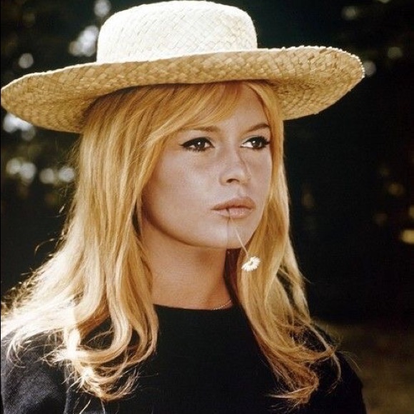 Vintage floral boat straw hat - Picture 7 of 7